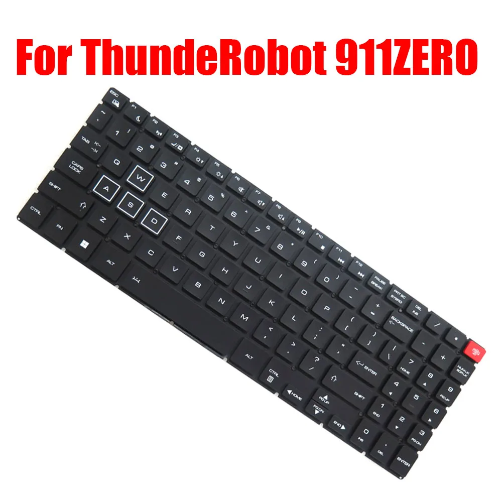 

Клавиатура для ноутбука ThundeRobot 911ZERO/TR 911 ZERO/ZERO/TR ZERO, английская, американская, черная, с подсветкой, новая