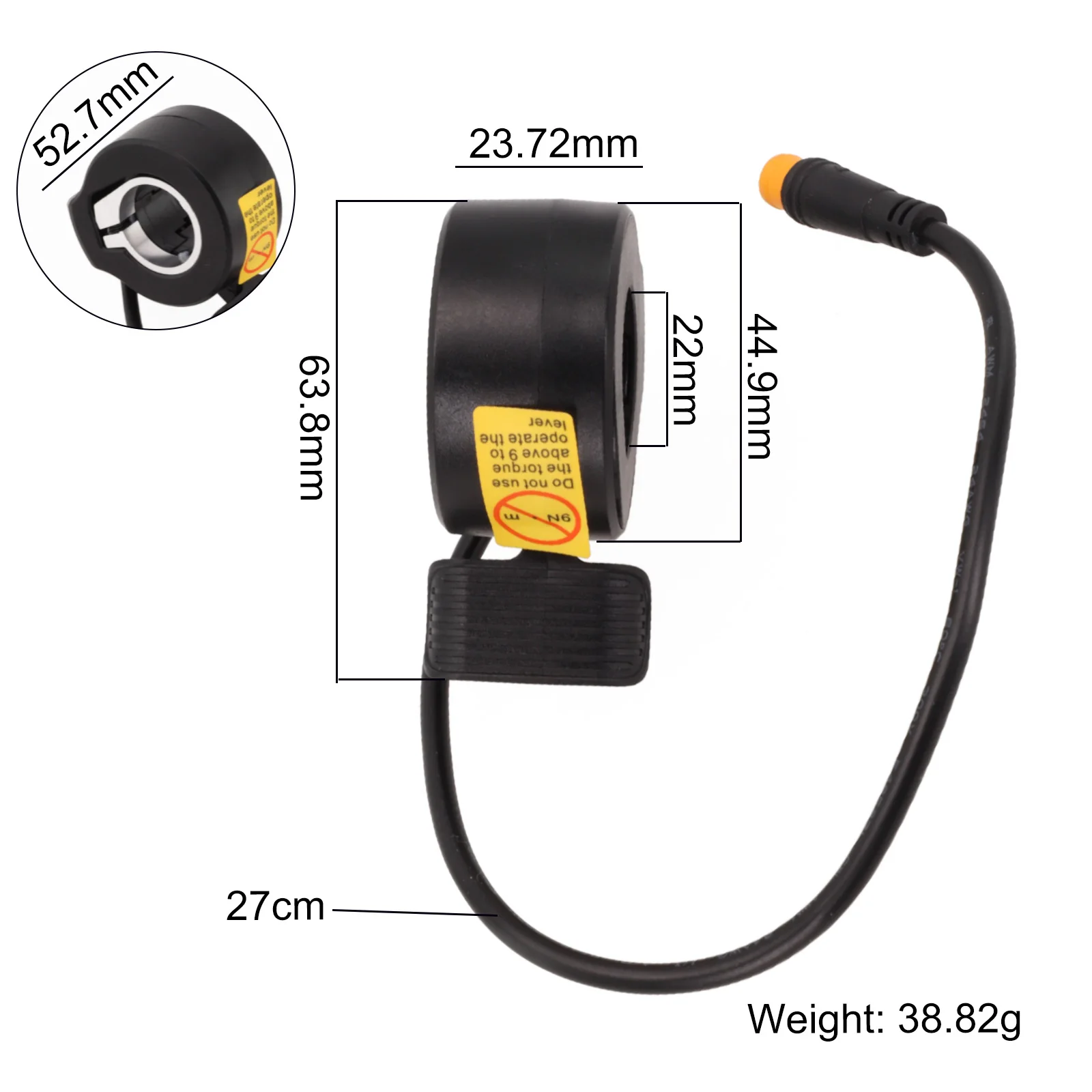 For Electric Scooter Electric Scooter Accelerator 130X Thumb Throttle Long-term Use Mounted On Either Side Reasonable Layout