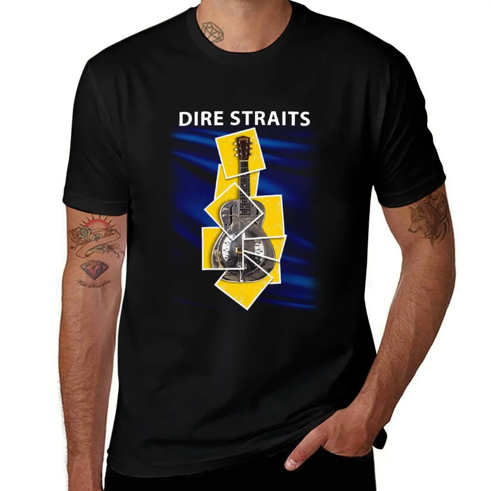 Dire Straits Sultans Of Swing The Very Best Of Dire Straits Album T-Shirt Simple Casual Short Sleeve Cotton T-Shirt