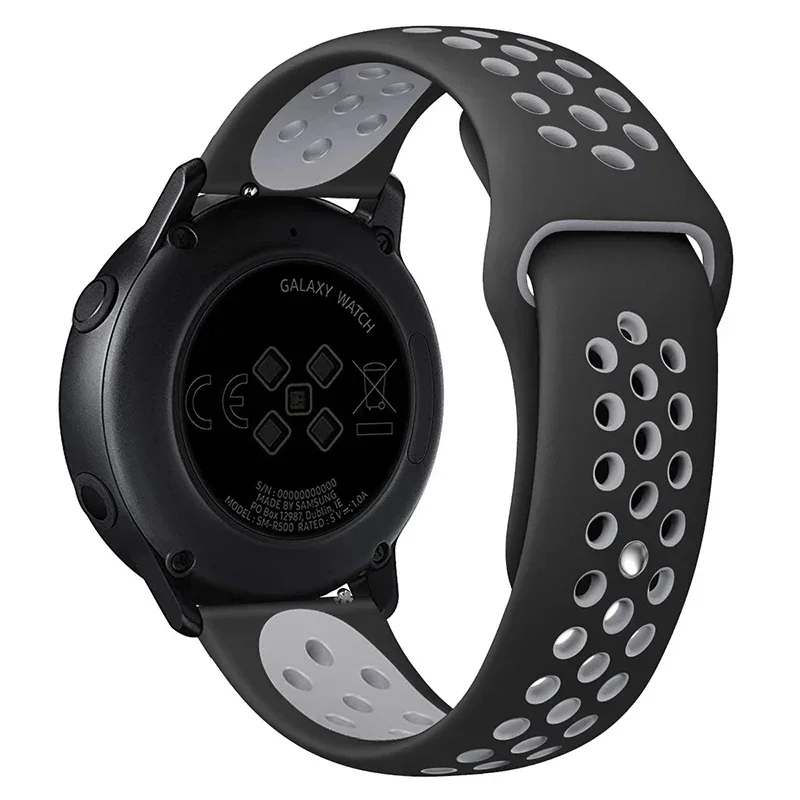 20mm for Samsung Galaxy Watch 7 4-5-pro-6-Classic/active 2 40/44mm Silicone  Sport Band 22mm bracelet Huawei GT 4-3-2e-pro strap image 4
