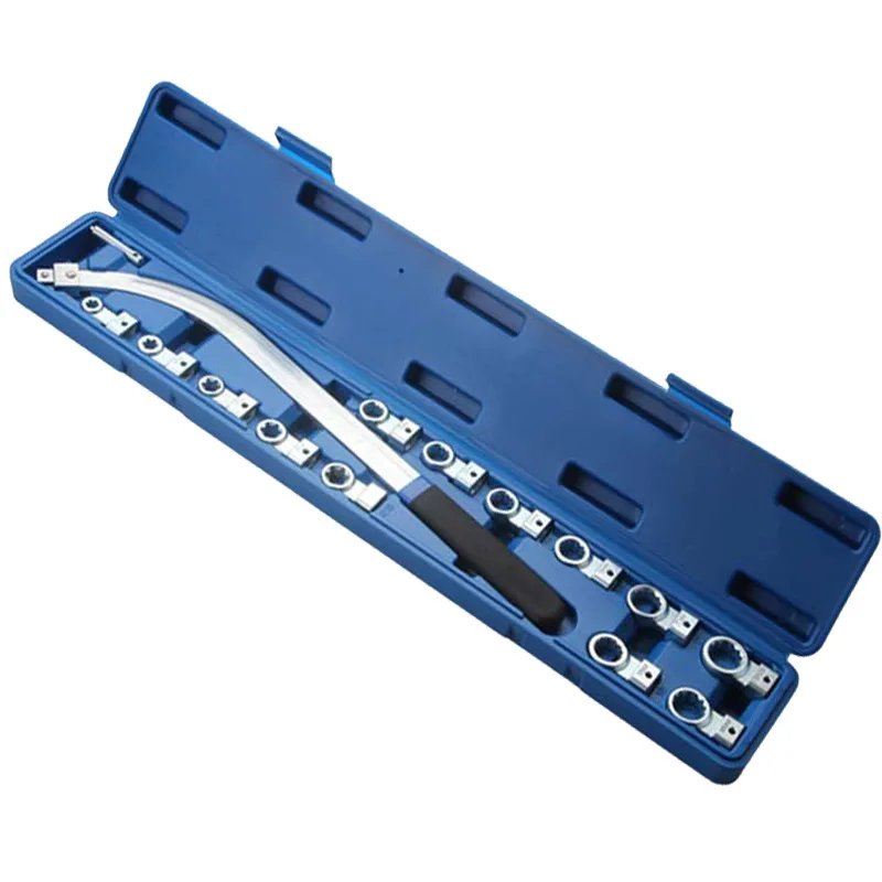 

Набор из 15 предметов: регулируемый ключ для ремня двигателя автомобиля, инструмент для демонтажа и сборки шкивов, специальный инструмент для натяжения натяжного ролика, инструмент для авторемонта