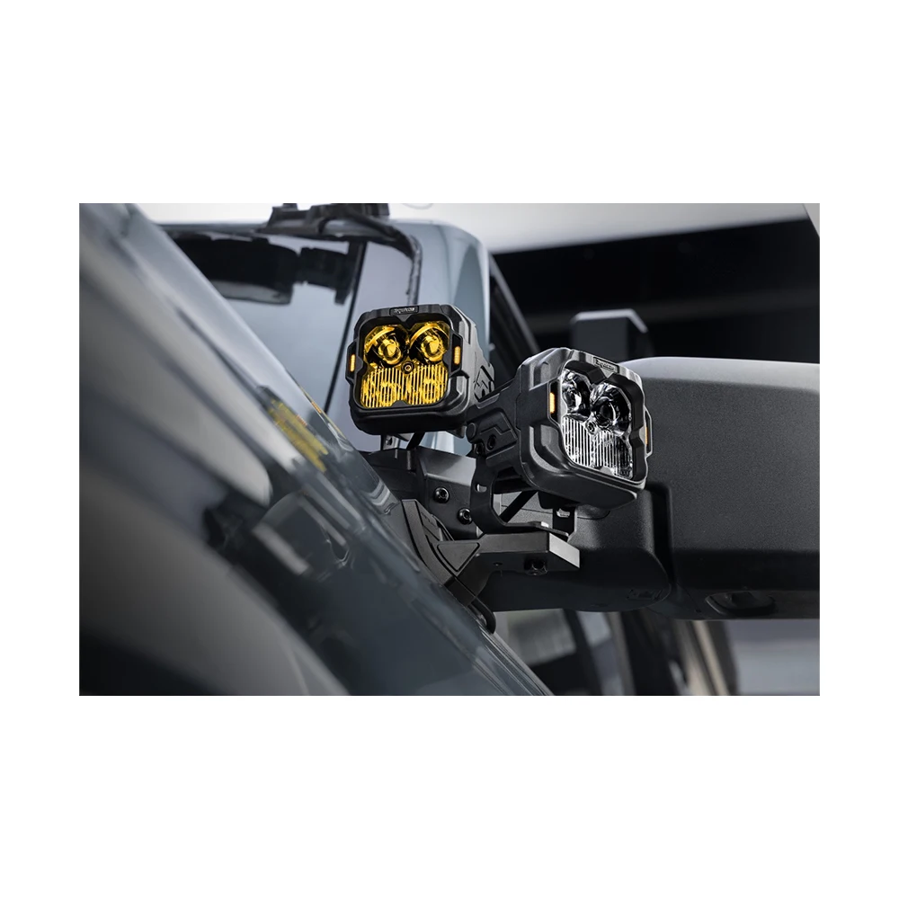 

Yellow Off-Road LED Pod Lights Superior Lighting For Trucks In Tough Terrains For Land Rover Wrangler Tank Raptor Puma