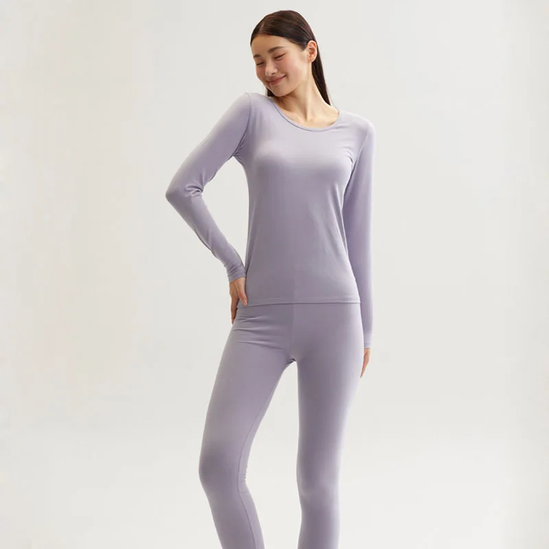 

Winter Cotton Women's Thermal Underwear Set Thin Warm Long Johns Female Basic Tops and Pants Suit 3XL Plus Size Thermo Clothes