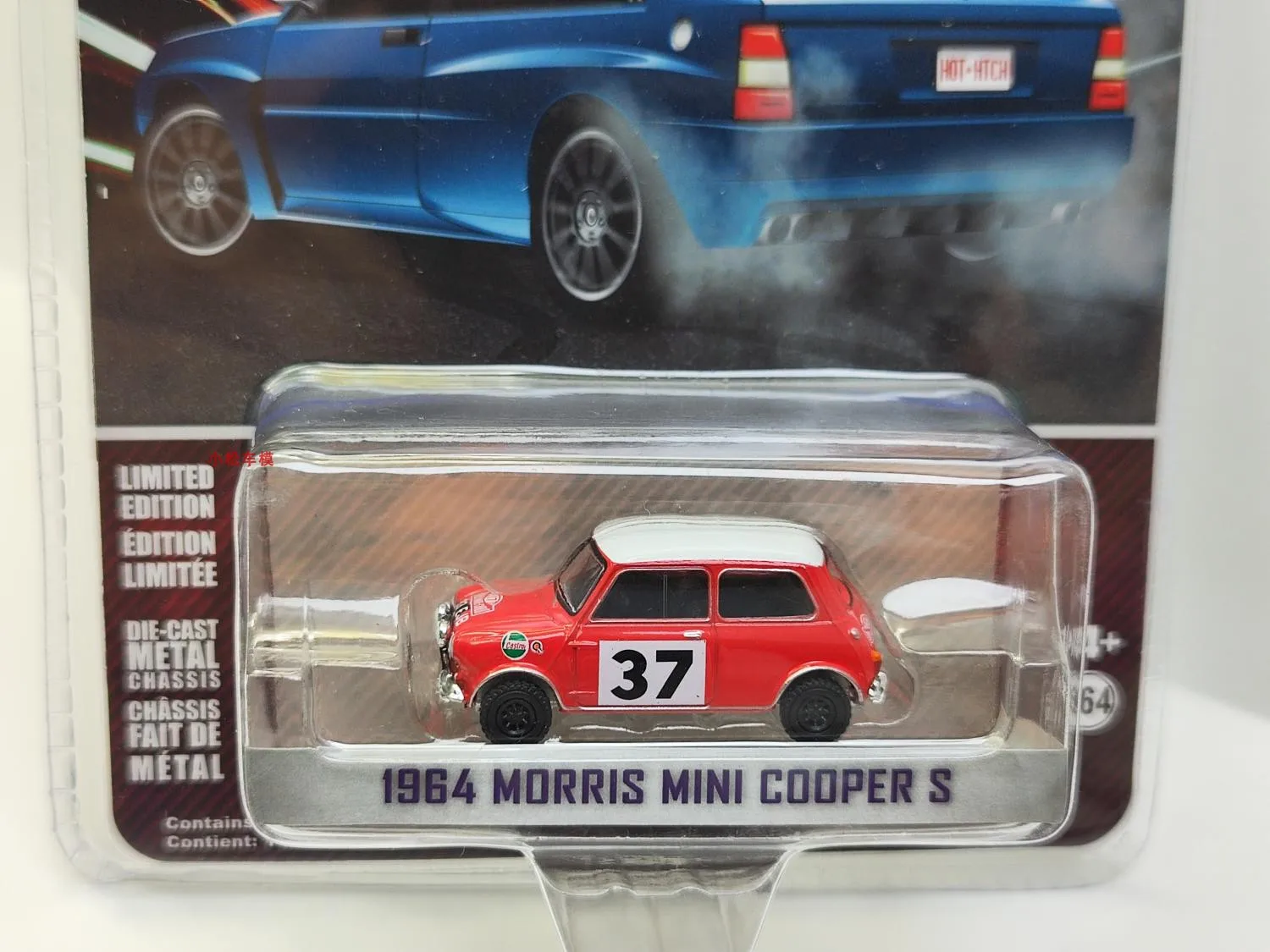 GreenLight 1:64 1964 Monte Carlo Rally #37 Mini Cooper S alloy die cast car model toy gifts