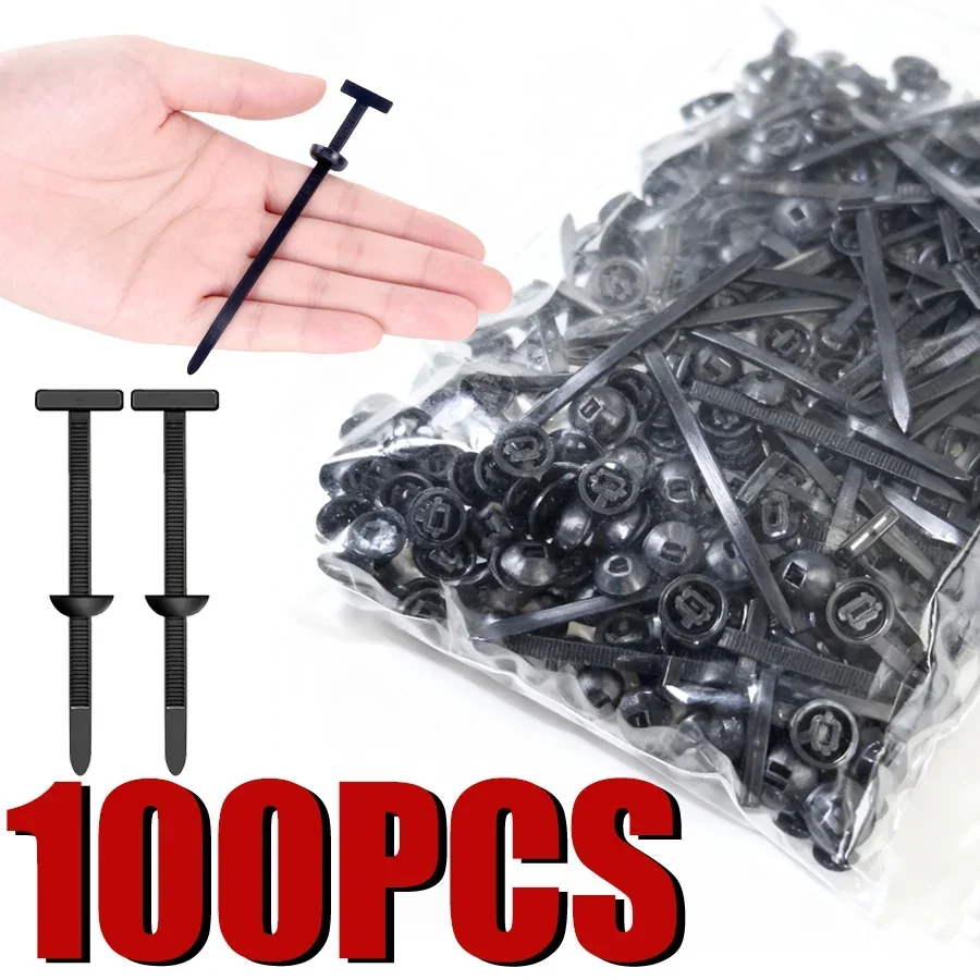 Nylon Cable Tie Buckle Auto Fastener Screw Replacement Clip Car Fender Trunk Engine Guard Panel Wire Management Secure