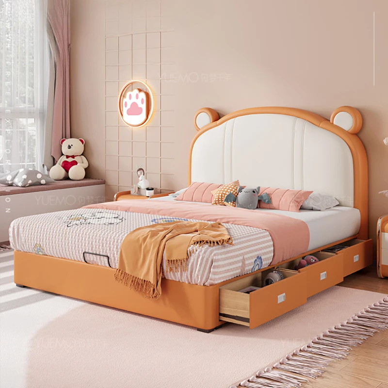 Animal Shape Childrens Bed Girls Modern Comferter Queen Bed Princess Loft Camas De Dormitorio Bedroom Set