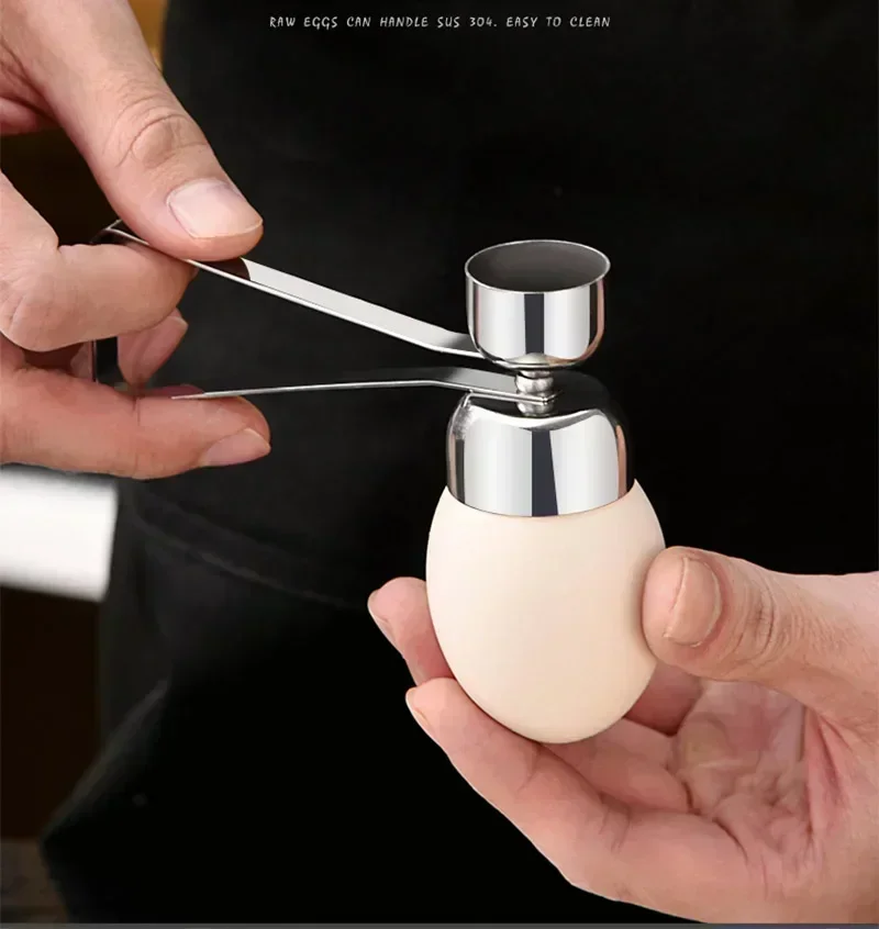 

304 Stainless Steel Egg Scissors Eggshell Opener Eggshell Cutter Double Head Egg Topper Shell Opener Boiled Raw Egg Kitchen Tool