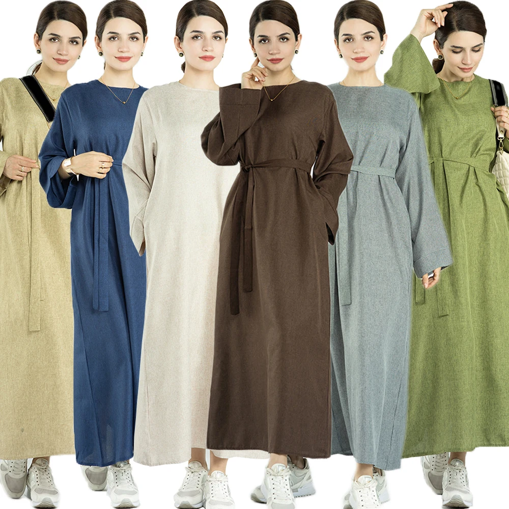 Robe Maxi à Manches sulfpour Femme Musulmane, Tenue de Soirée Islamique, Kaftan Arabe, Jalabiya, Eid Ramadan, Dubaï, Abaya, Turquie