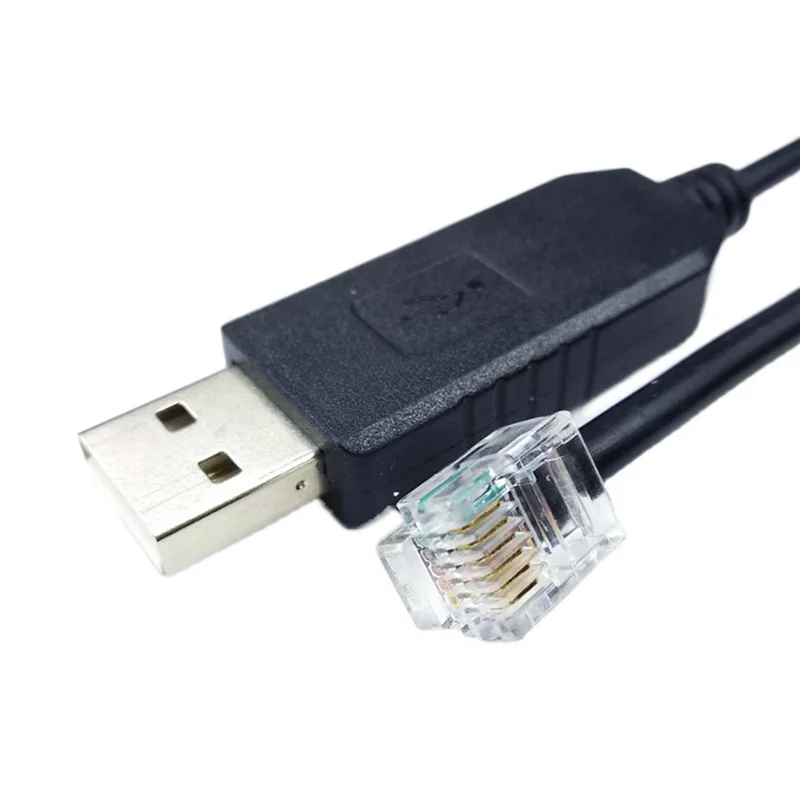 2X USB إلى Rj11 Rj12 6P4C محول كابل التحكم التسلسلي EQMOD لـ Az-Gti Mount Pc Connect لكابل التحكم اليدوي ، 1.8 متر