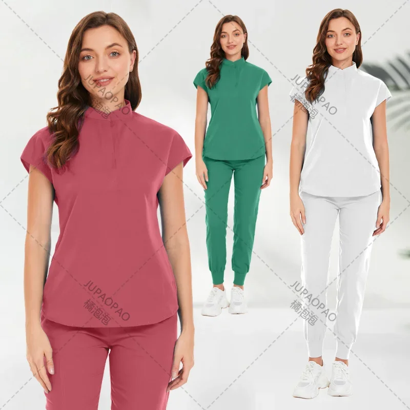 High Quality Spa Uniforms Women Multicolor Health Service Nursing Work Clothes Pharmacist Medical Work Clothing Uniforms Women