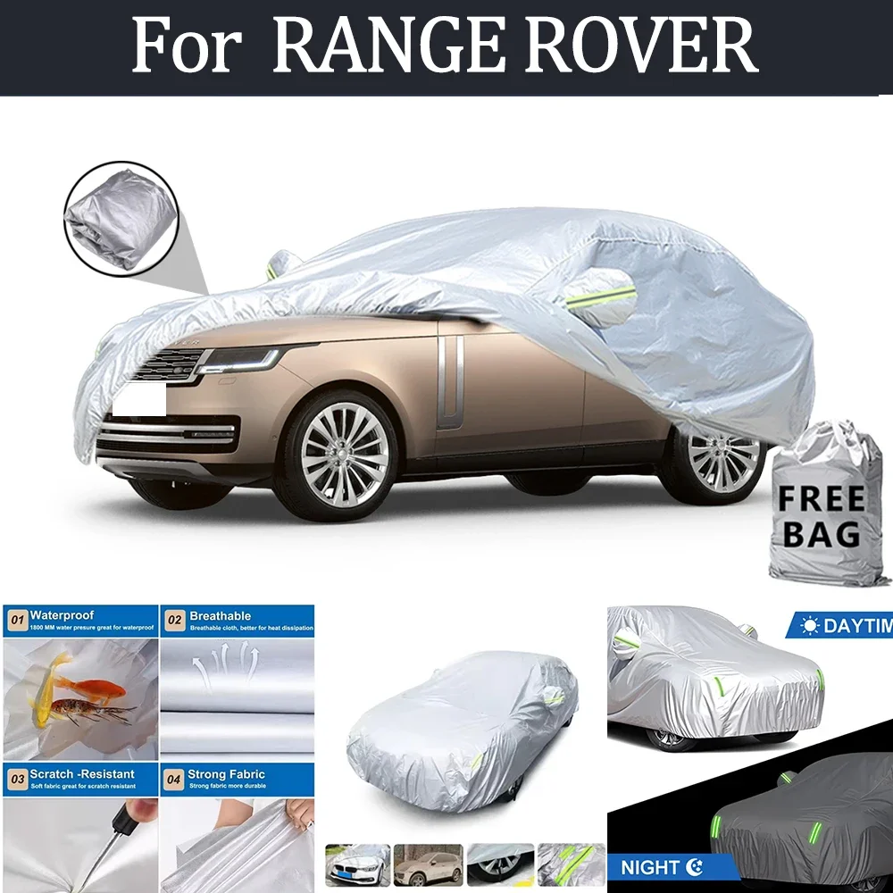 

For RANGE ROVER Car Cover Outdoor Protection Covers Snow Sunshade Waterproof Dustproof Exterior UV Car Accessories