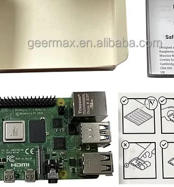 Raspberry Pi  1GB RAM Starter Kit Board mini Computer RAM Starter Kit Board Dual-band WIFI Original Raspberry Pi 4 Model B 1G