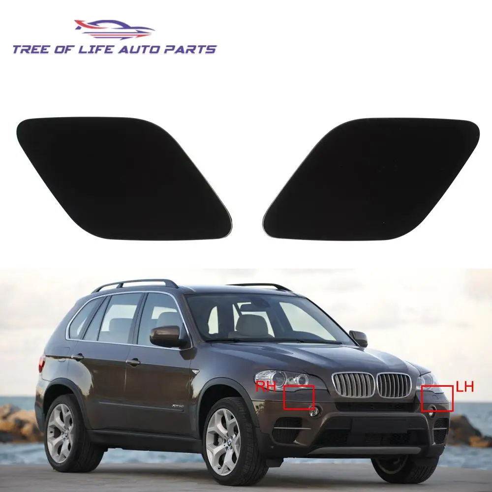 For BMW X5 E70 2008-2013 For X6 E71 2009-2014 X6 E72 Hybrid 2008-2011 Headlight Washer Nozzle Cover Headlamp Water Spray Jet Cap