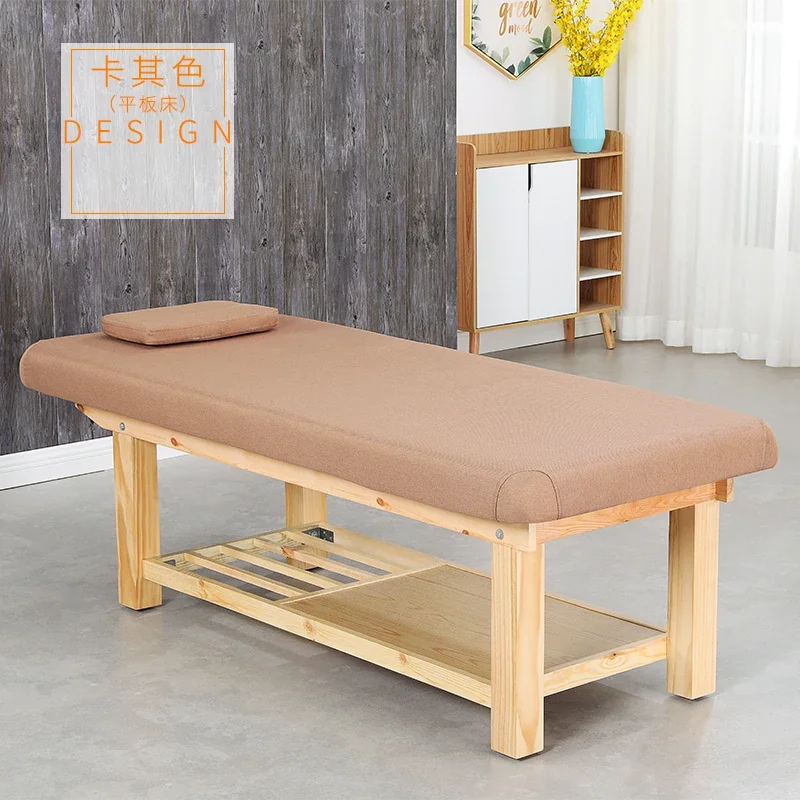 Wooden Spa Knead Massage Beds Ear Cleaning Therapy Sleep Bathroom Massage Beds Placement Pedicure Bett Salon Furniture MR50MB