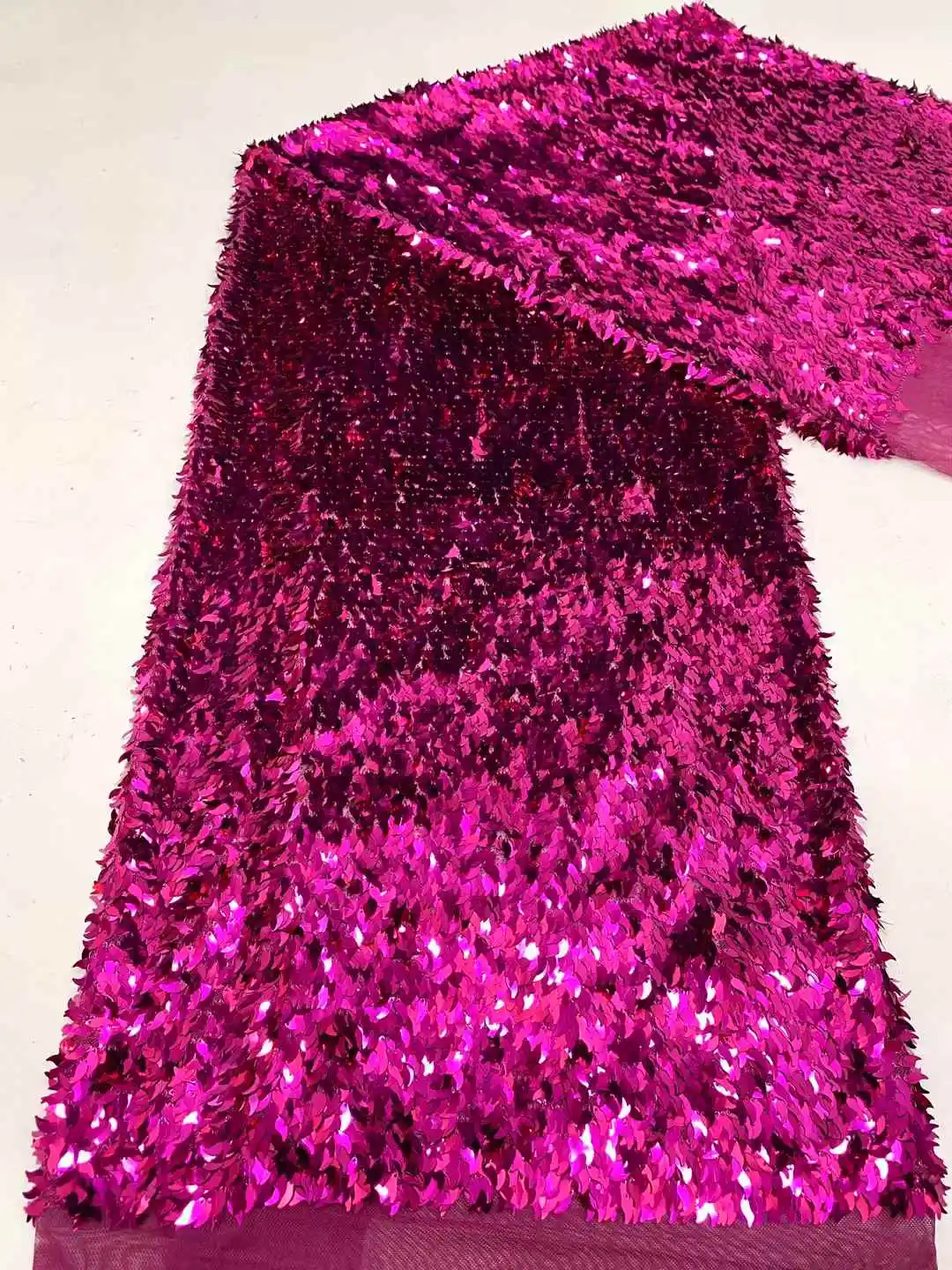 

Luxury African Tulle Sequins Lace Fabric 2025 Nigerian Sequins Tulle Mesh Lace Fabric For Sewing Wedding Dress Women DIY Cloth