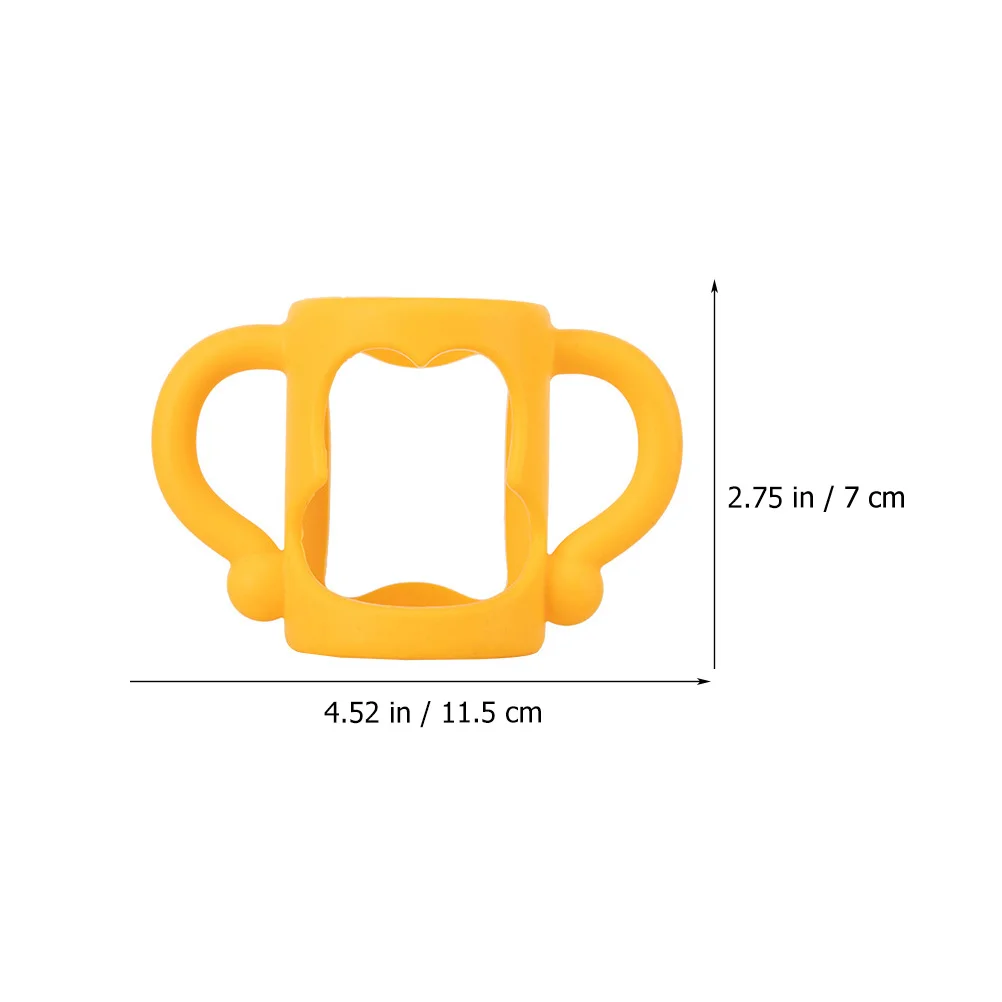 편리한 실리콘 손잡이 커버, 젖병 보호, 아기 그립, 수유 병, 4 개