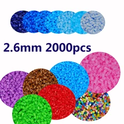 Fuse Beads 2000pcs 2.6MM 3D Pixel Puzzle Mini Iron Beads Handmade Crafts Decor DIY Make Puzzle High Quality Melting Beads