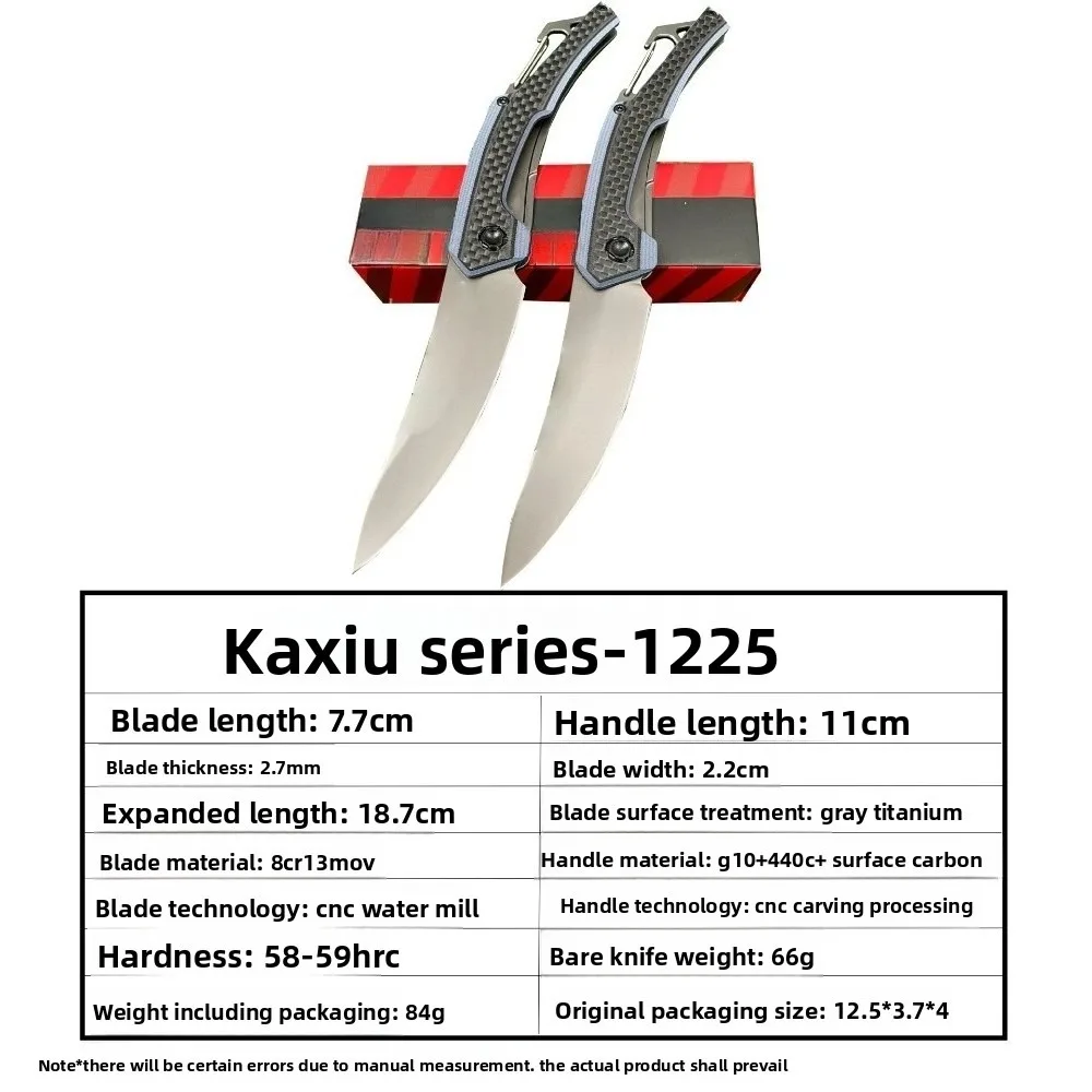 KS1225 접이식 나이프 미니 날카로운 휴대용 포켓 나이프 야외 캠핑 생존 나이프