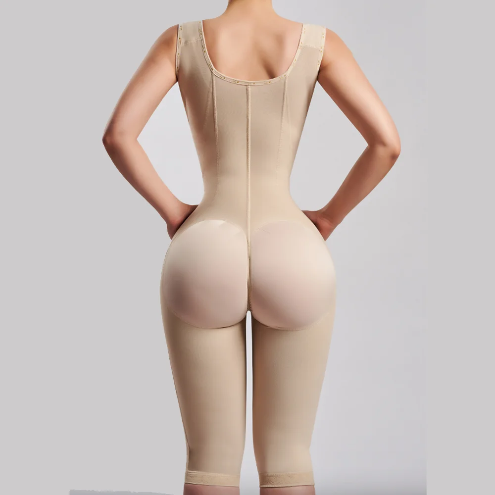 Fajas Colombianas Women Long-pants Full Body Shapewear Postpartum Waist Trainer Shaper Post Liposuction Tummy Control Bodysuit