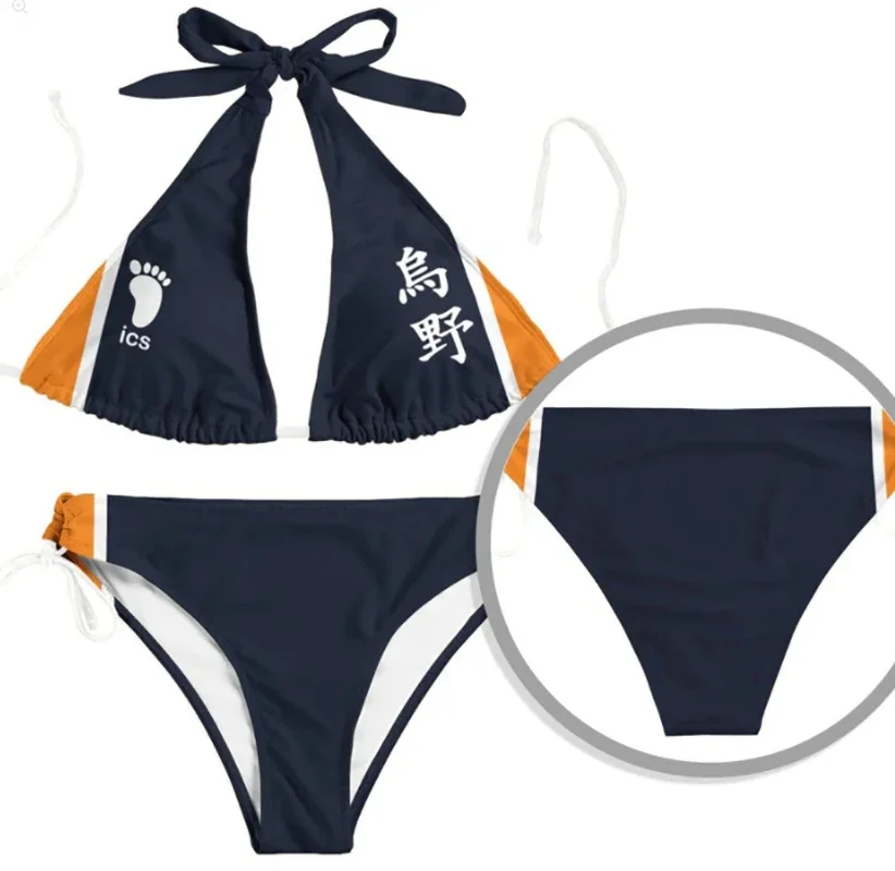 2024 Anime Haikyuu!!  Karasuno School Figure Swimsuit Anime cosplay Summer Bikini Beach Holiday Boyfriend Girlfriend Gift