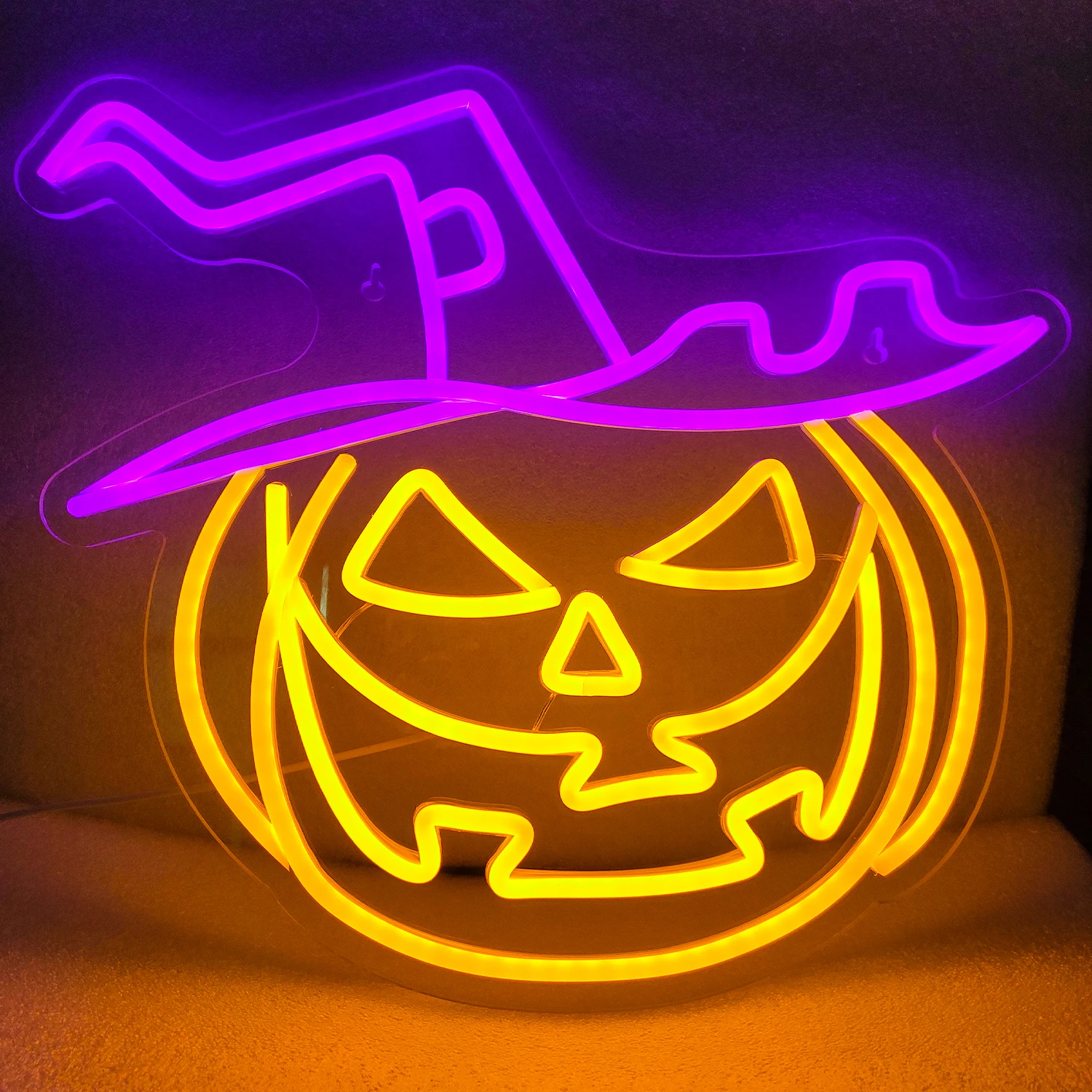 

Pumpkin Halloween Neon Signs Lantern Led Light Up Sign USB Powered Home Party Bedroom Decoration Spooky Boo Neon Wall Decor Lamp