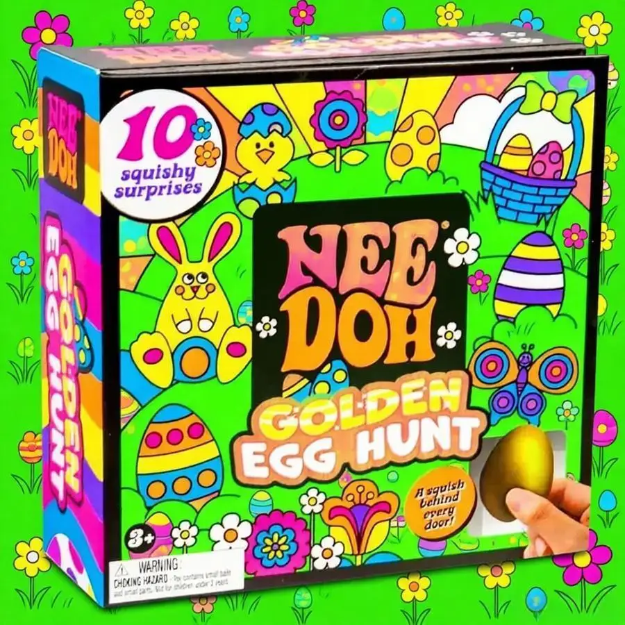 

2026 Needohs Golden Egg Treasure Hunt Blind Box Bag Needoh Squishy Plasticity Fidget Toys Collectible Figure Sensory Squeeze Toy