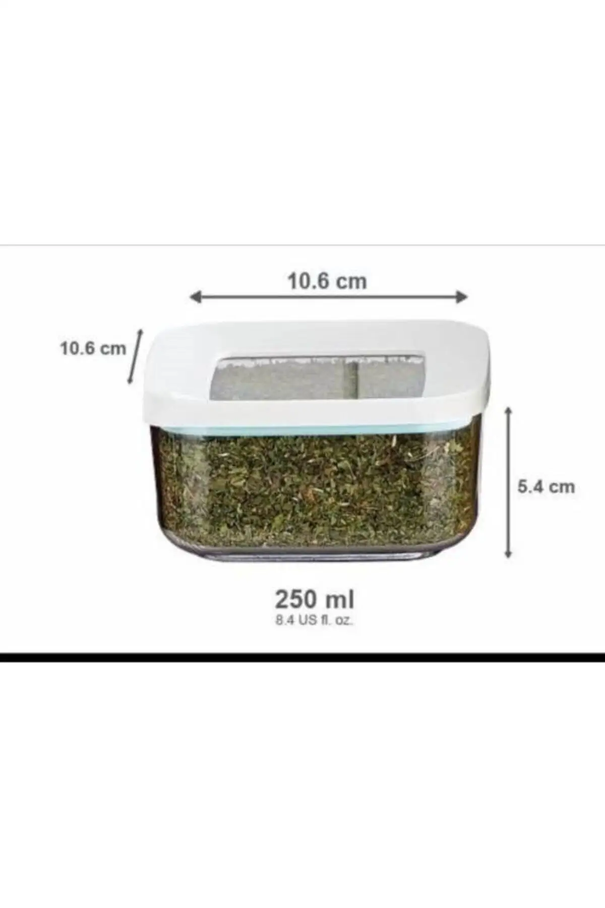 DOLBOVI square 12 Li 250 ml transparent storage box