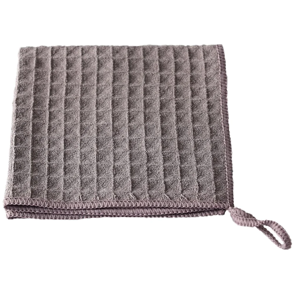 Waffle Weave Cleaning Towel for For BARISTA Use with Hang Loop Absorbent Lint Rag Suitable for Busy Environments