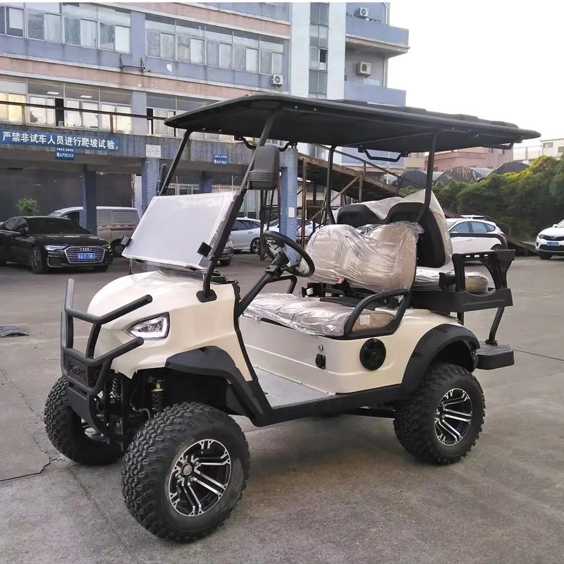 

72V Electric Lifted Golf Cart Lithium Battery Operated Mini 4 Seater Folding Golf Scooter 5000W Evolution Golf Carts Electric