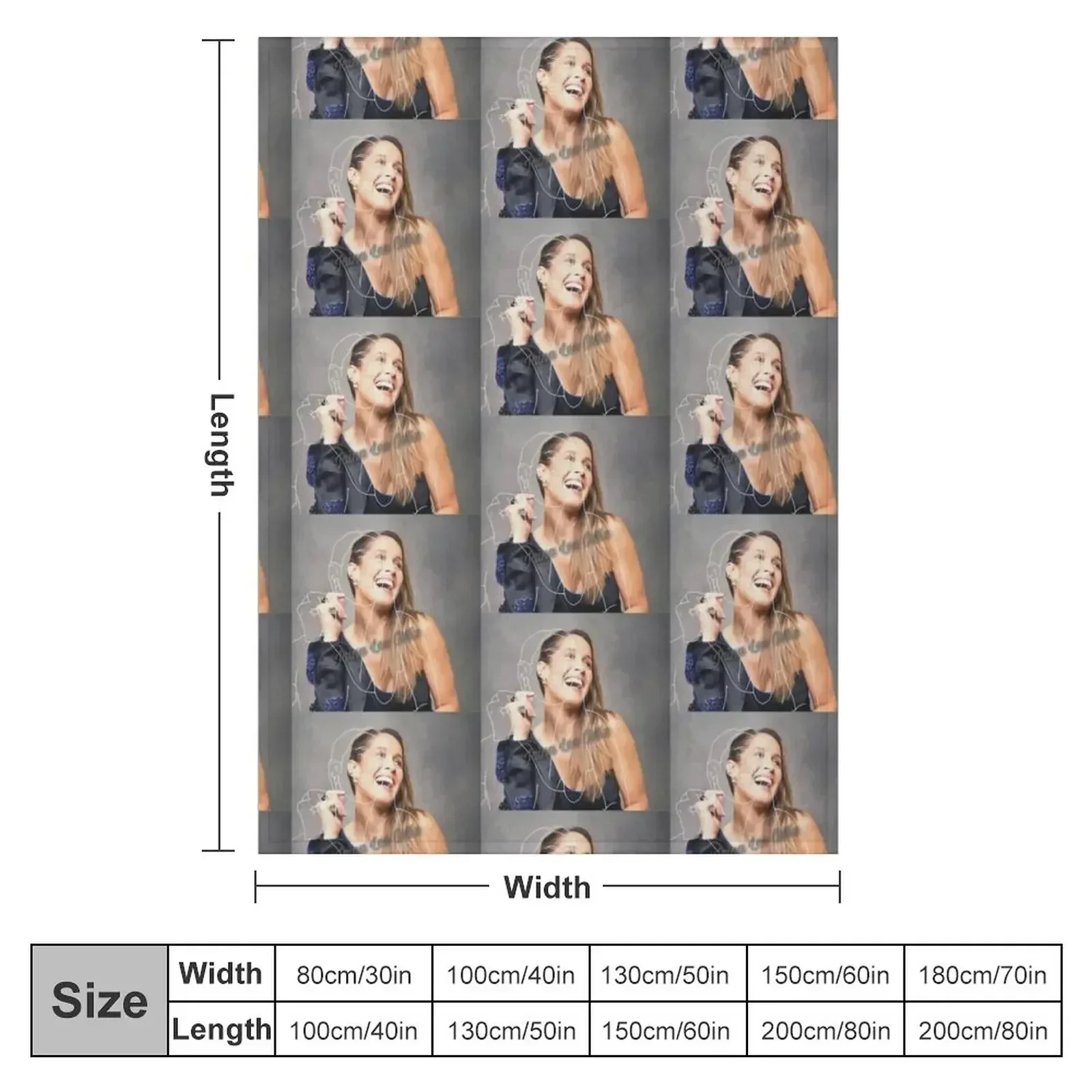 Jaina Lee Ortiz Station 19 Throw Blanket Flannels for babies Soft Big Flannel Fabric Hair Bed Fashionable Blankets