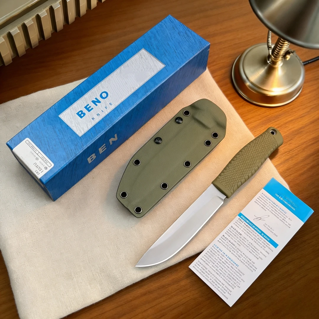 

BM202- Camping Adventure Emergency Knife Tactical K-sheathed Small Straight Knife Household Sharp Fruit Knife