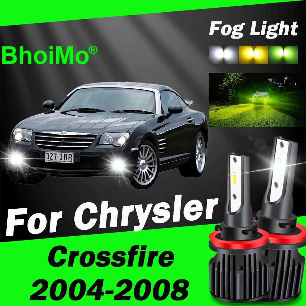 

BhoiMo For Chrysler Crossfire 2004 - 2008 Front Fog Light Bulb 2005 2006 2007 Led Lamps