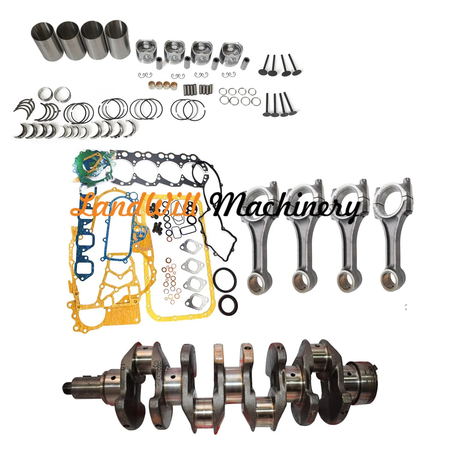 Overhaul Rebuild Kit Fits For Hitachi EX60-2 EX60-3 EX60-5 W/ BD30 Engine