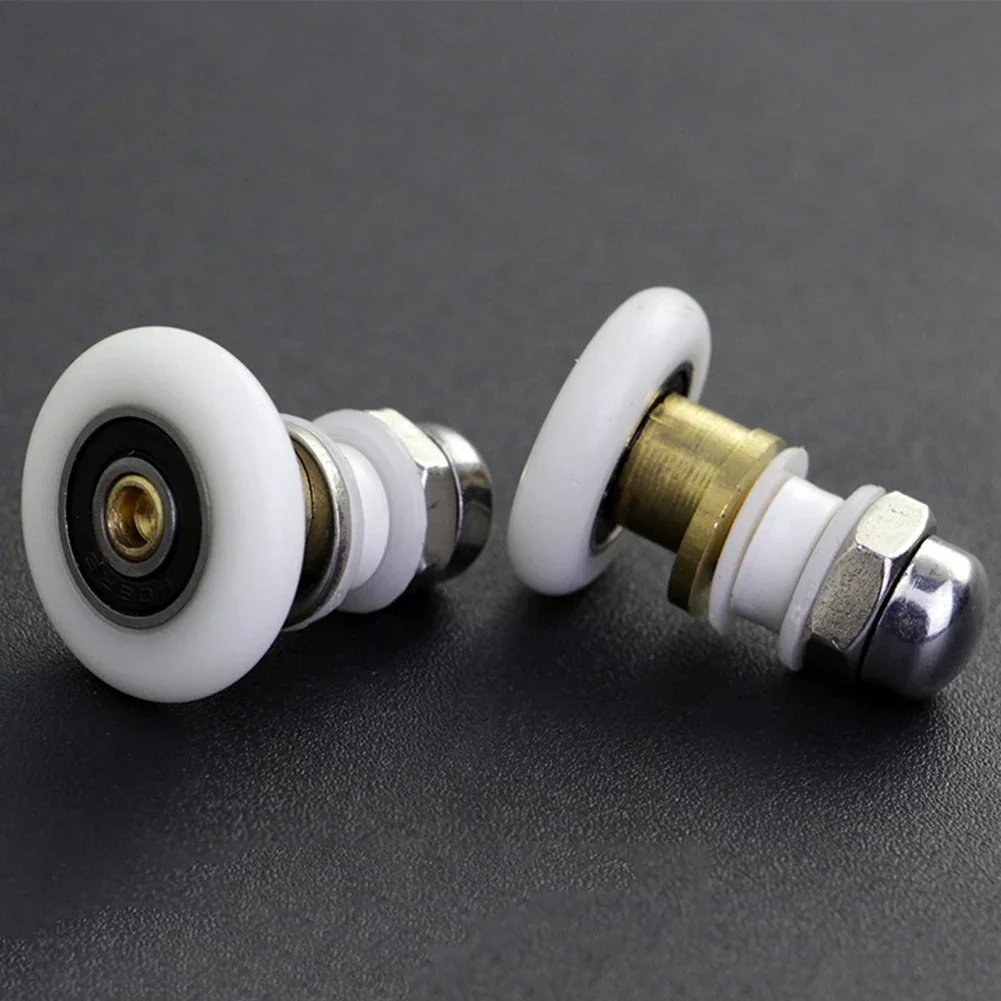 4PCS Pulley Rollers for Shower Room Glass Sliding Doors Designed for Quiet Sliding Operation and Long Lasting Bathroom Use