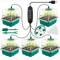 New Full Spectrum LED Growing Lamp Seed Starter Trays Greenhouse Growing Lamp  for Indoor Plant Germinating Intelligent Control