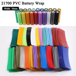25~2000pcs PVC Heat Shrink Tube 21700 Lipo Battery Wrap 78x36mm Precut Shrinkable Sleeve Tube Protect Pipe Cover for Batteries