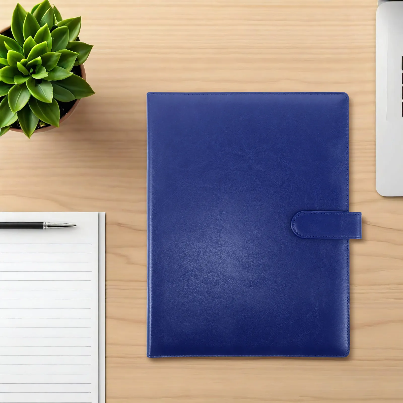 Professional A4 Multifunctional Paper Holder Faux Portfolio Clipboard Legal Writing Pad Holder Interview Resume Folder