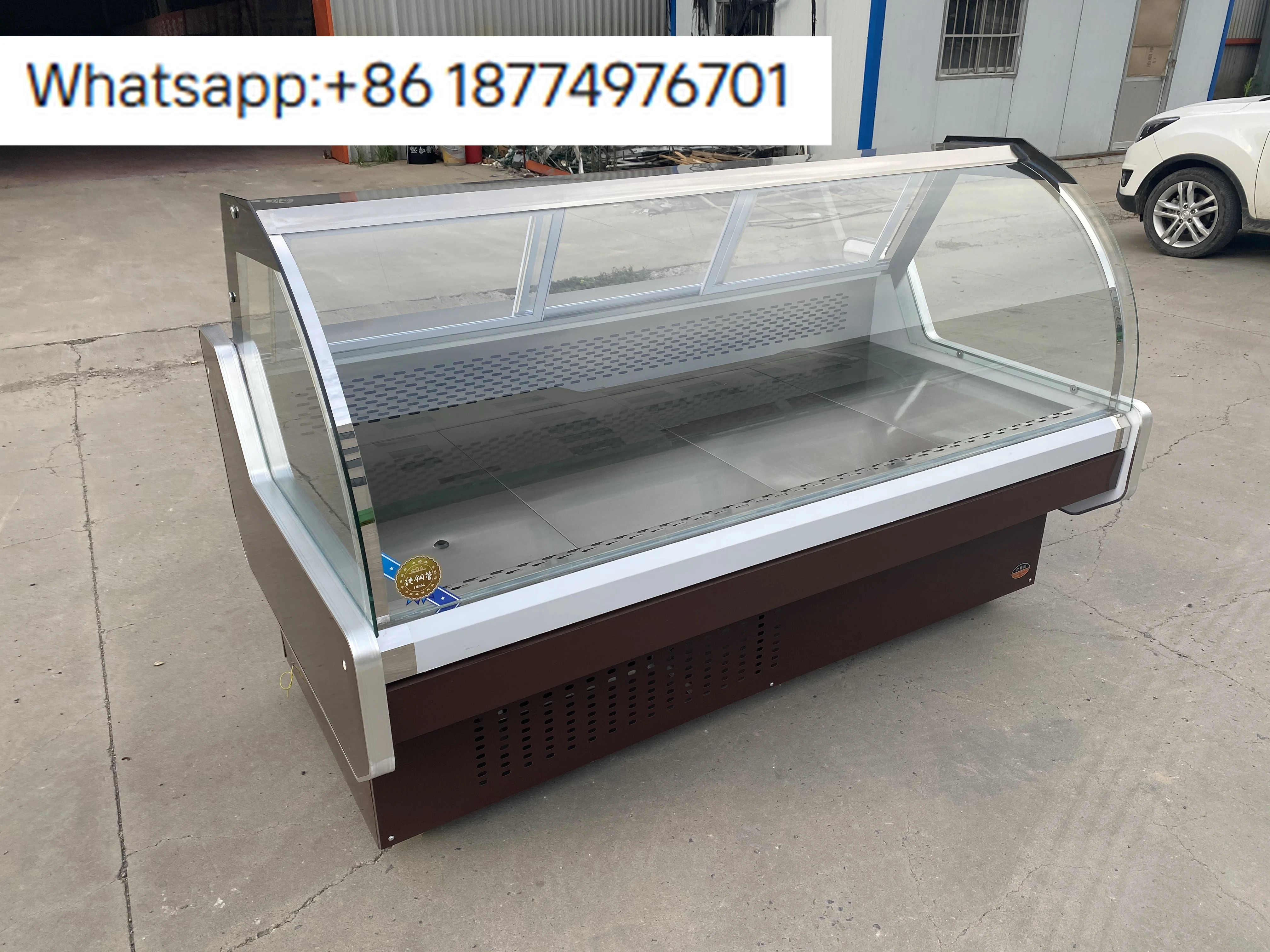 

One Purchase Lasts a Lifetime Commercial Display Refrigerator Curved Glass Meat Frozen Display Freezer for Supermarket Malaysia