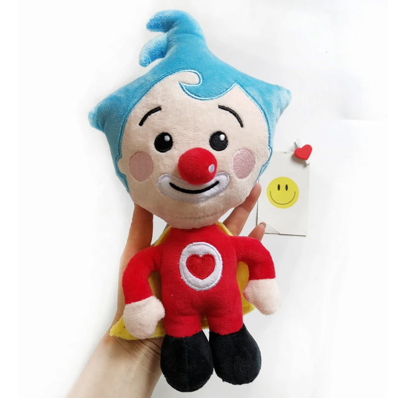 Peluche de payaso Plim para niños, muñeco de peluche de Anime suave, juguete Kawaii, regalo de cumpleaños y Navidad, 25cm