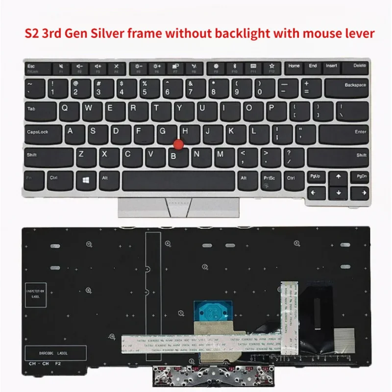 

Совершенно новый для Lenovo ThinkPad S2 3-го поколения, серебристая рамка без подсветки, с рычагом управления мышью.