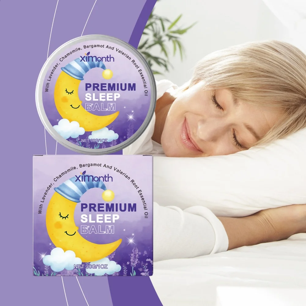 

Ximonth Lavender Sleep Balm - Natural Insomnia Relief, Stress & Anxiety Soothing Cream, Relaxing Massage Ointment for Deep Sleep