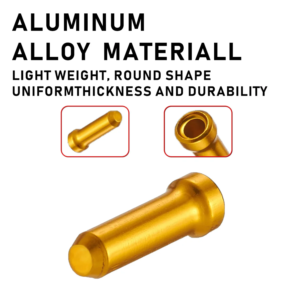 PINMOAP دراجة الأساسية غطاء متغير السرعة كابل فرامل يد نهاية غطاء سبائك الألومنيوم سلك الأساسية غطاء وسلك الذيل للدراجات الجبلية #2