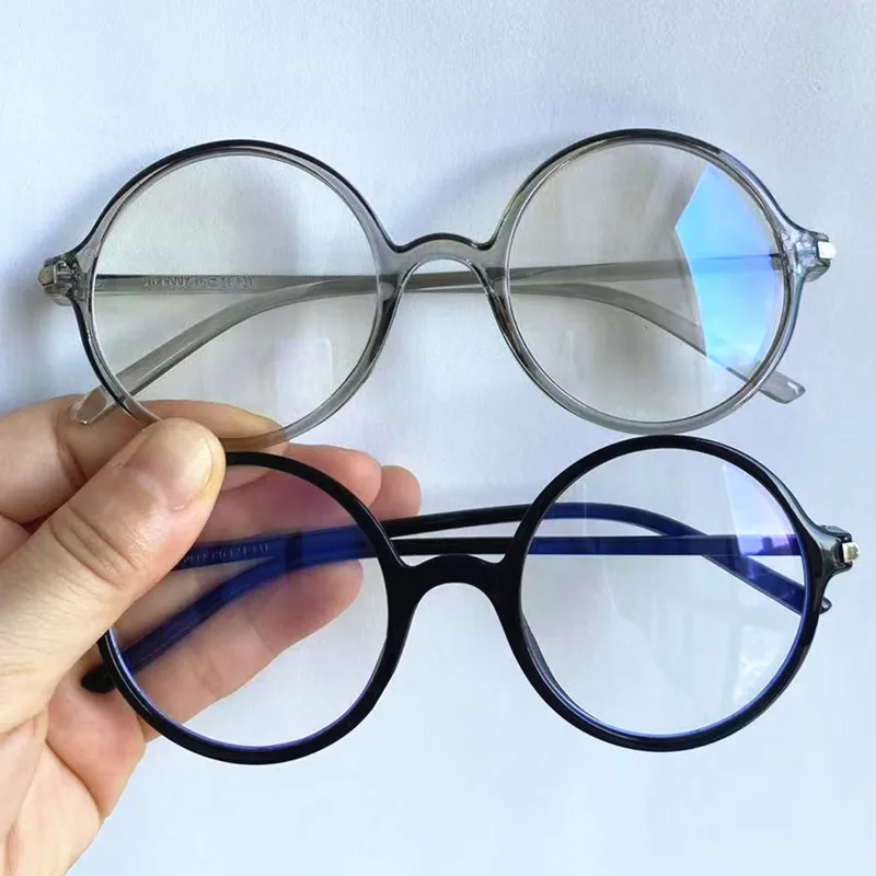 Fashion Anti-Blue Light Glasses Unisex Round Frame Spectacles Optical Eyeglasses Simplity Eyewear Google Ornamental