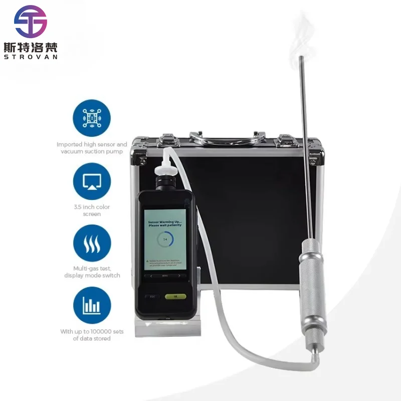 E Multi-gas test 2 in 1 CO2 N2 Gas Detector in Gas Analyzer