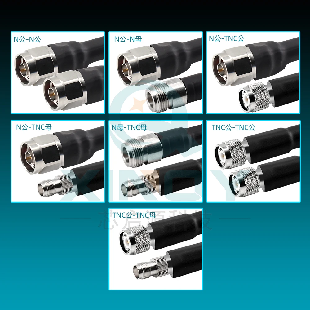 Low Loss Extended RF Line RG304 Semi Flexible N/TNC Connector Interconnection Coaxial Connection Line Feeder