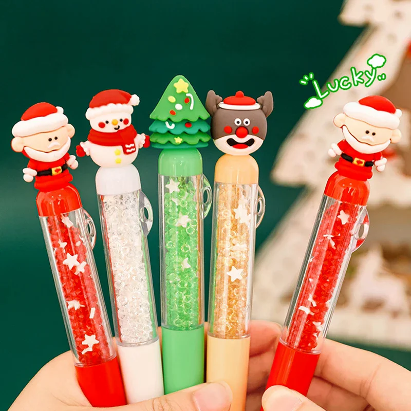 

Cartoon Christmas Ballpoint Pen Cute Santa Claus Pen For Student Stationery Gift