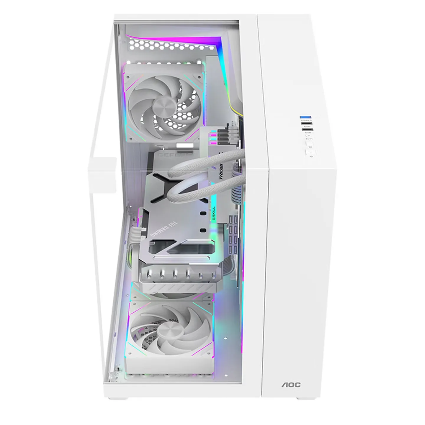 AOC Xinghai CG399M Computer Case - Sea View Room Design Supports 240mm Water Cooling Full Tower Desktop Mainframe Case