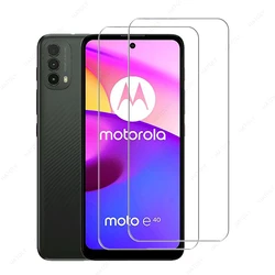 2 Stuks Voor Motorola Moto E40 Glas Voor Motorola Moto E40 Gehard Glas Film Volledige Cover Screen Protector Telefoon Beschermende glas