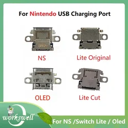 1Pcs Original USB Charging Port Socket For Nintendo Switch /Switch Lite / OLED Jack Connector Type-C USB Repair Replacement Plug
