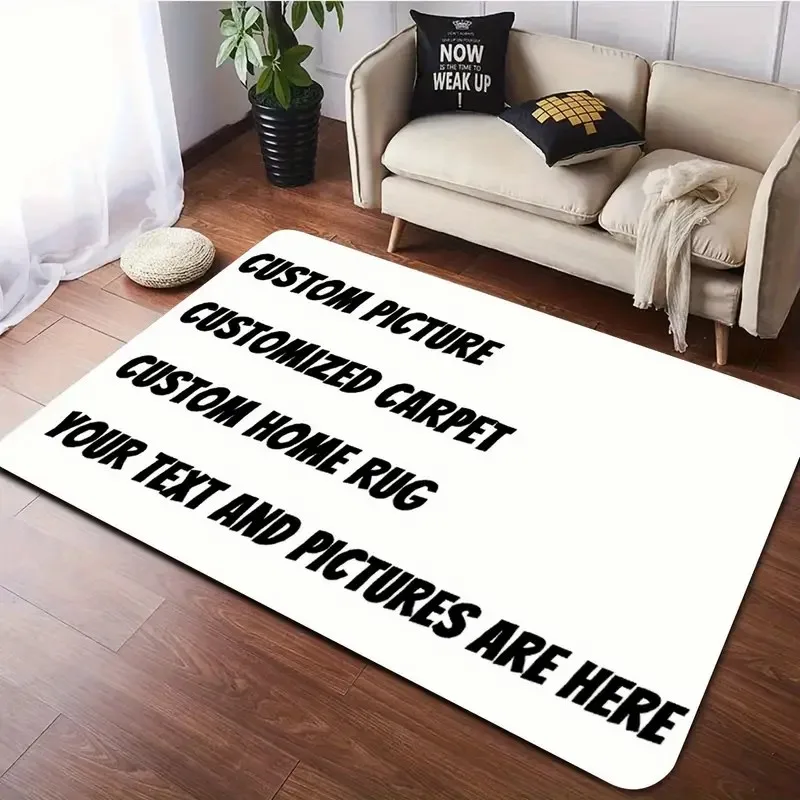 

Customized Photo Carpets with Business Logos, Commemorative Photos, Team Badges, Names, Etc. Unique Gift Ideas Washable Carpet